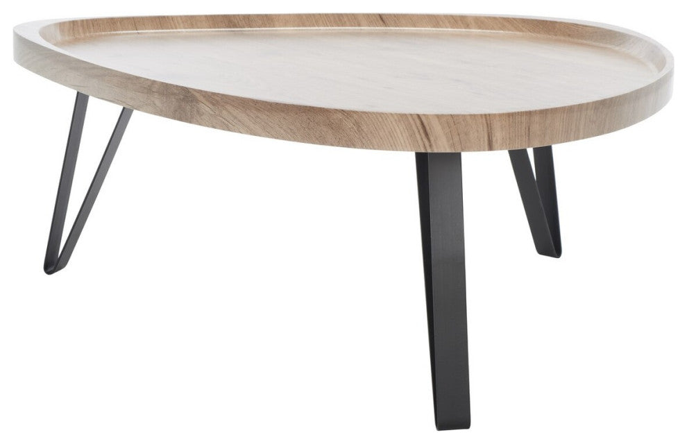Safavieh Amira Coffee Table, Oak/Black
