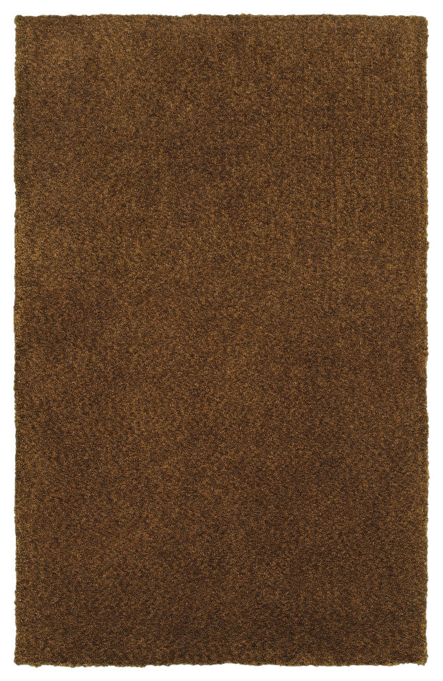 Hailey Heathered Brown Hand-Crafted Area Rug, 5'x7'