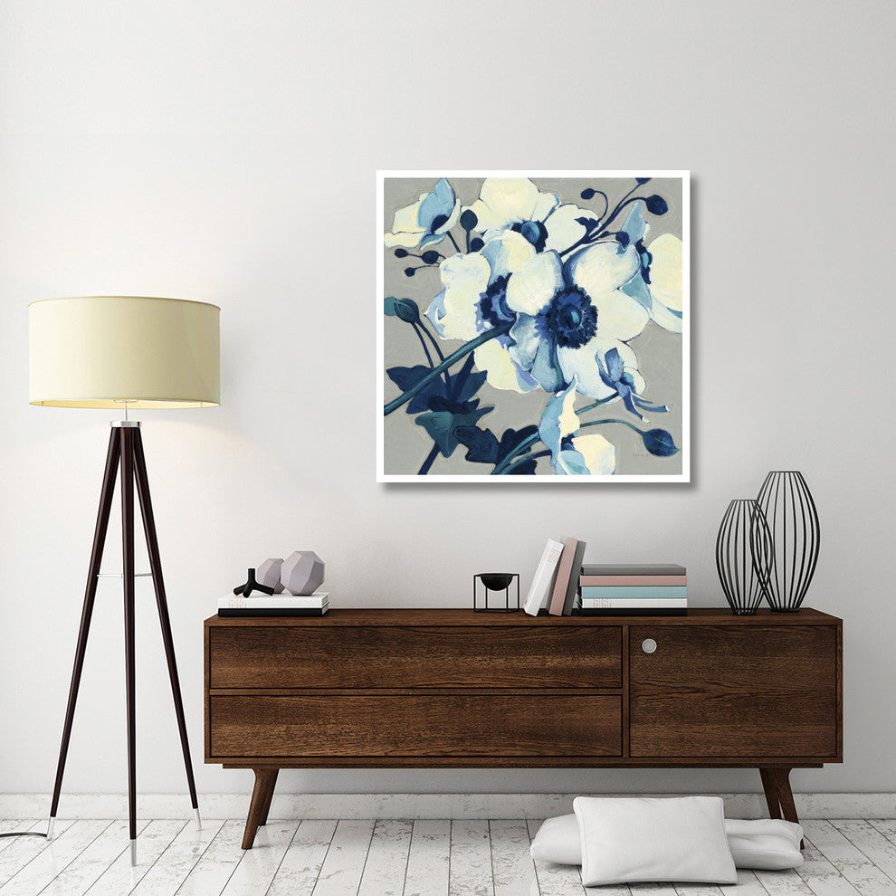 "Anemones Japonaises II" Digital Paper Print by Shirley Novak, 42"x42"