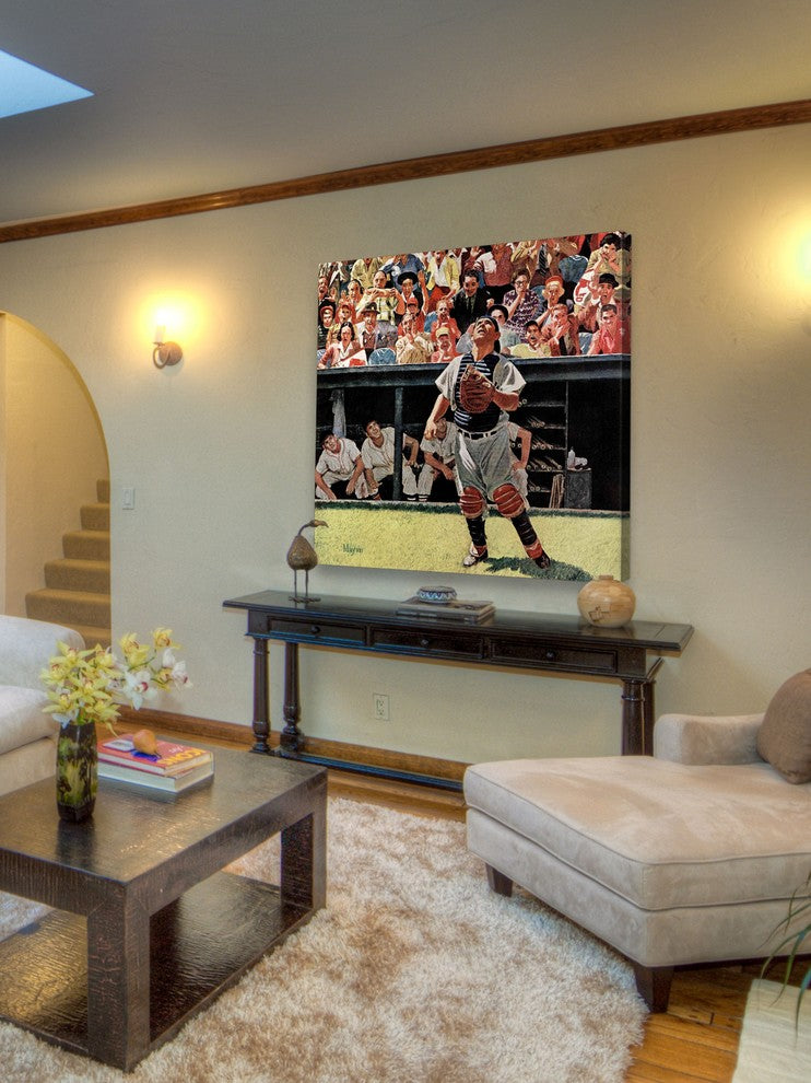 "Yogi Berra" Painting Print on Canvas by Earl Mayan