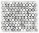Equador Polished 1" Hexagon Marble Mosaic