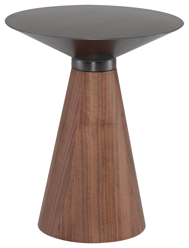 Iris Graphite Metal Side Table, HGNA553