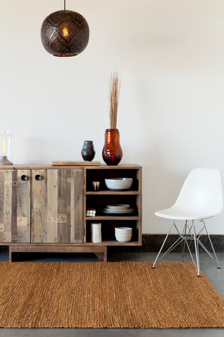 Pricol Contemporary Area Rug, Orange, 7'x10'