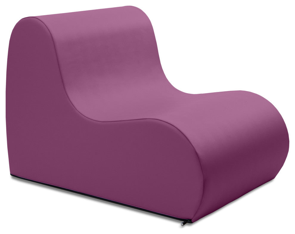 Midtown Foam Classroom Chair, Medium Size - Premium Vinyl - Plum