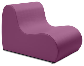 Midtown Foam Classroom Chair, Medium Size - Premium Vinyl - Plum