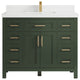 Cambridge 42 Single Sink Bath Vanity in Pewter Green 2" White Quartz