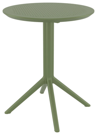Sky Round Folding Table 24" Olive Green