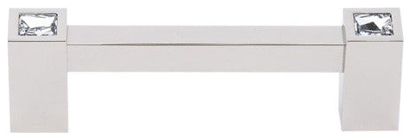 Alno Crystal Pull Modern in Polished Nickel