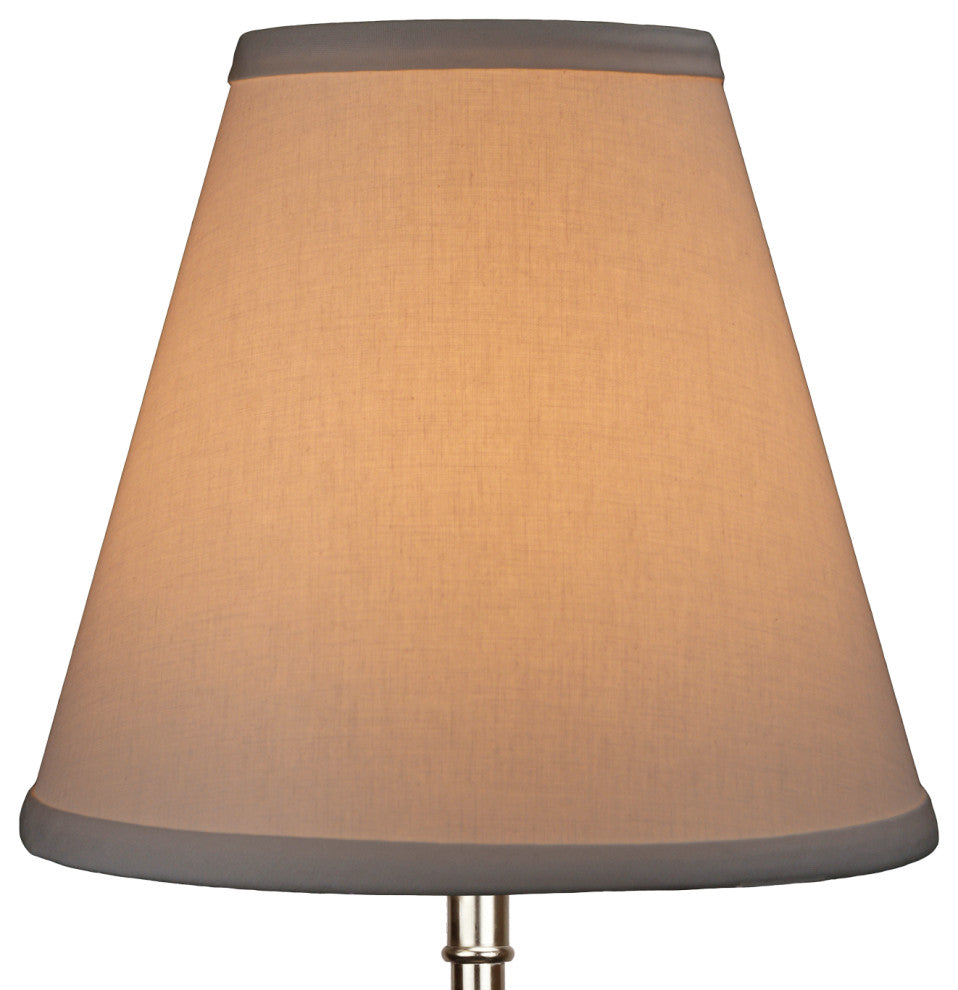 Fenchel Shades 5"x10"x9" Empire Lamp Shade, Linen Ivory