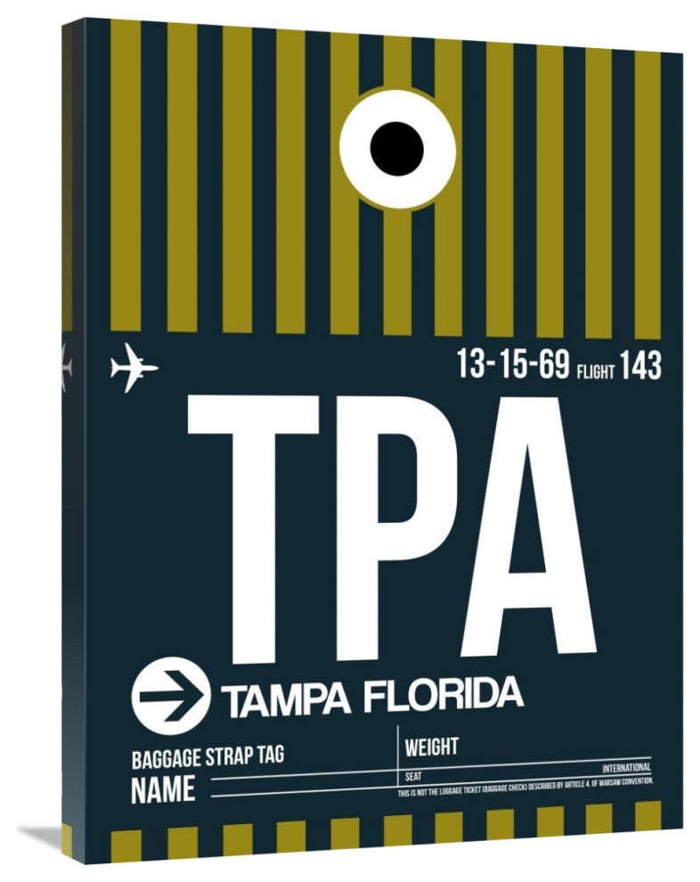 "TPA Tampa Luggage Tag 2" Fine Art Print