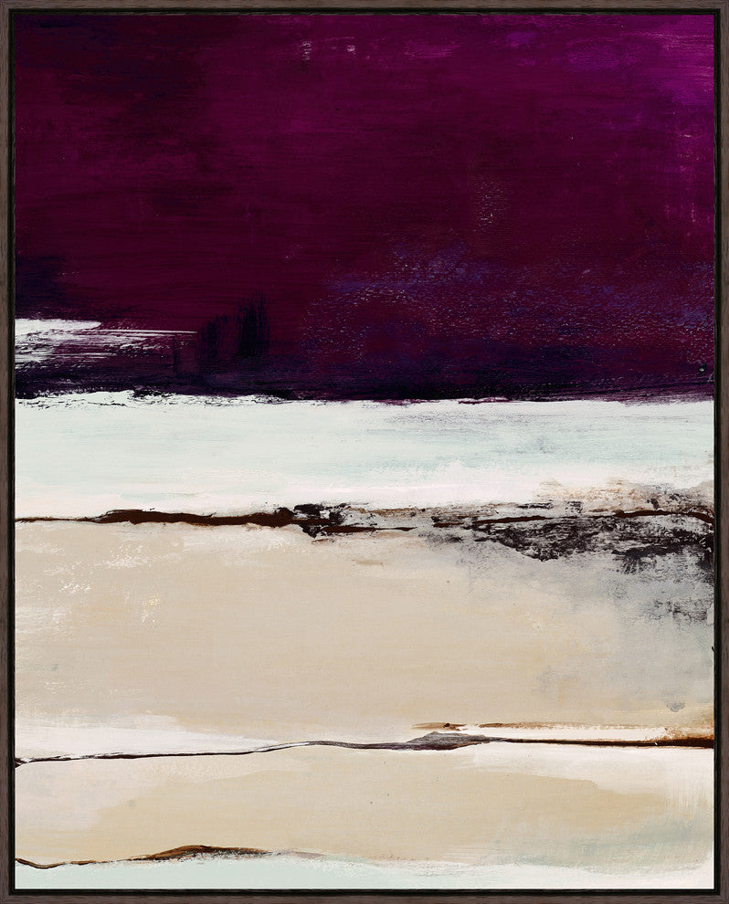 Ocean Road, 41.25"x51.25", Espresso Natural Wood Gallery Floater