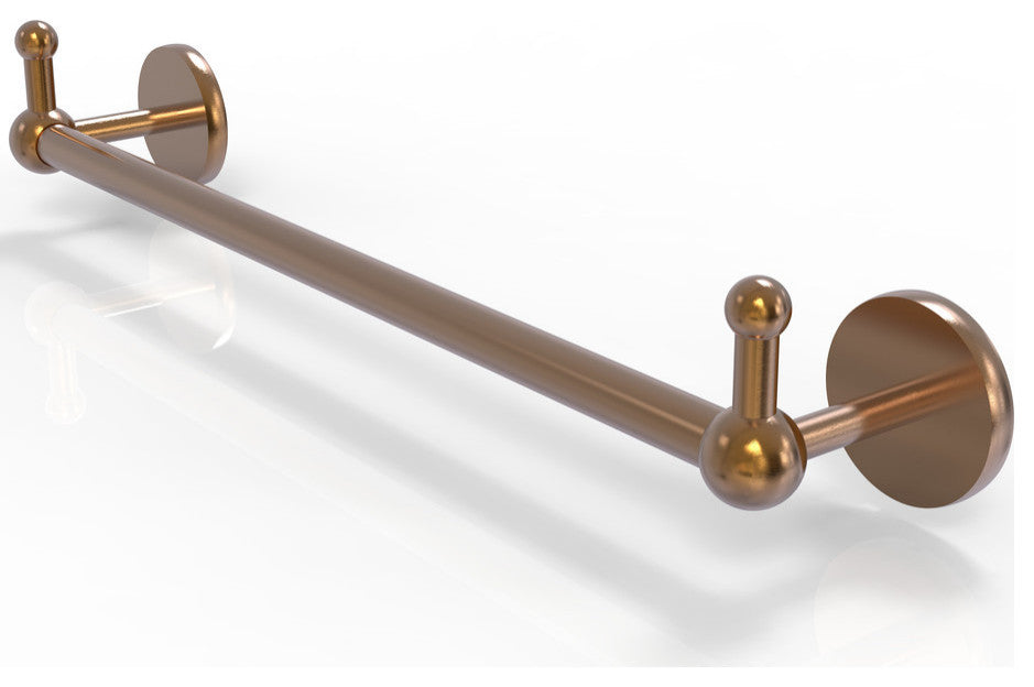 Prestige Skyline 30" Towel Bar with Integrated Hooks, Brushed Bronze