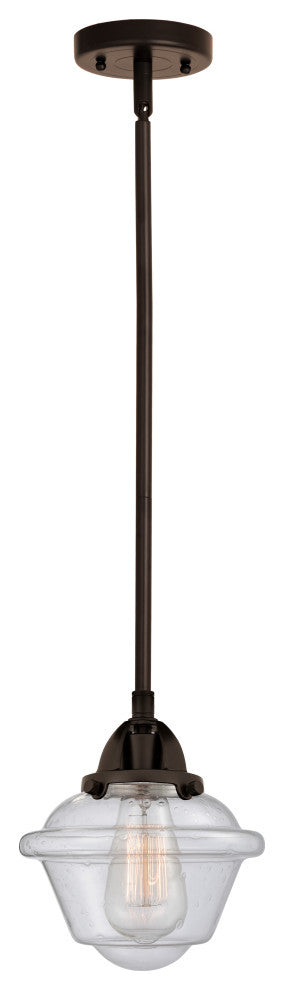 Small Oxford Mini Pendant, Oil Rubbed Bronze, Seedy, Seedy