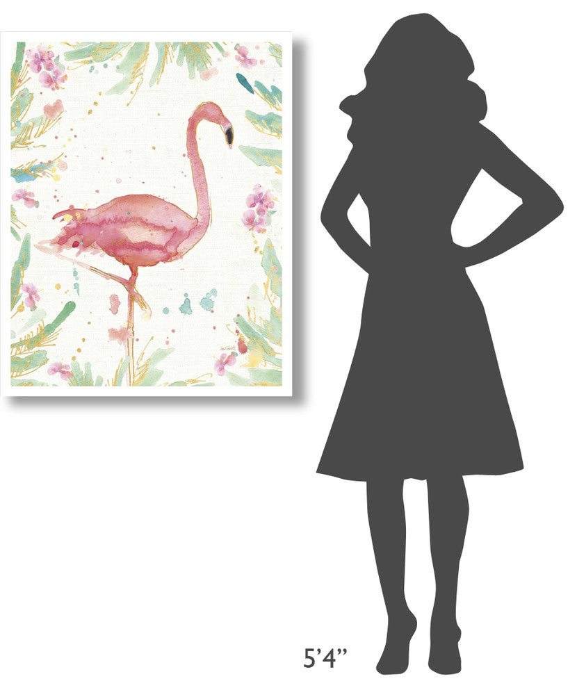"Flamingo Fever XII" Digital Paper Print by Anne Tavoletti, 30"x37"