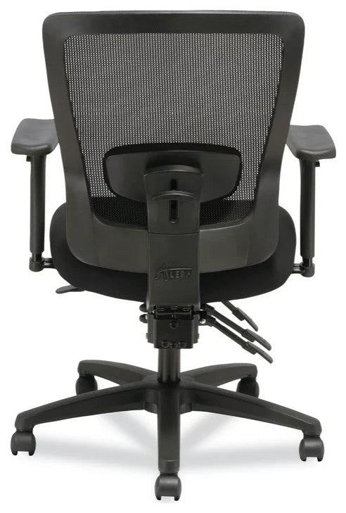 Multifunctional Office Chair, Contoured Seat With Comfortable Mesh Back, Black