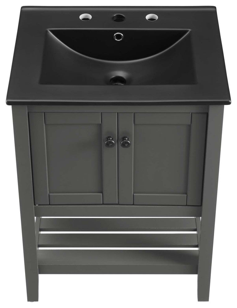 Prestige 24" Bathroom Vanity - Gray Black