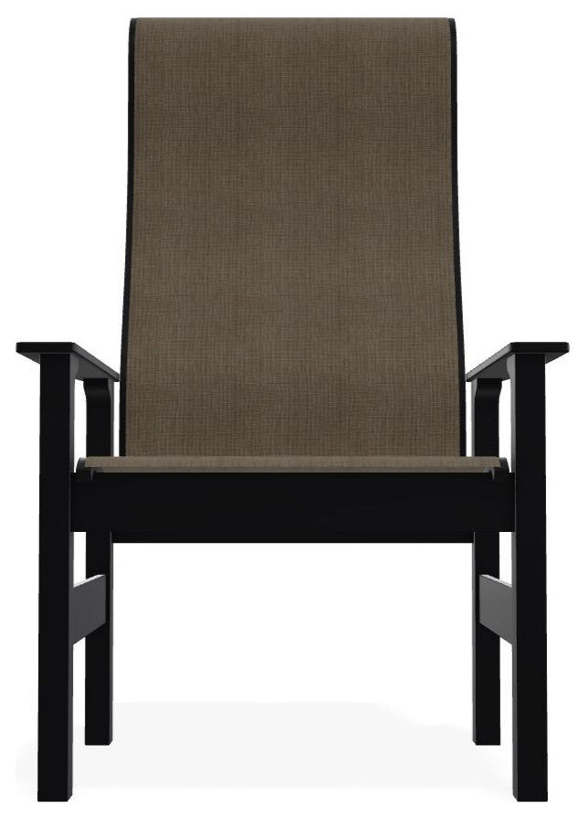 Leeward Sling Outdoor Supreme Armchair, Kora/Black