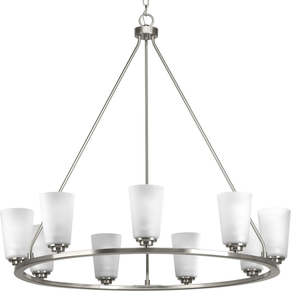 Debut 9-Light Chandelier, Brushed Nickel
