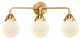Beacon Bath Vanity Light, Satin Gold, Matte White, Matte White