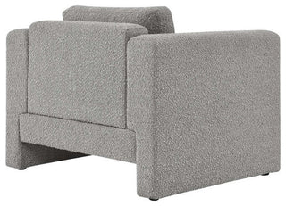 Modway Visible Upholstered Modern Boucle Fabric Armchair in Light Gray