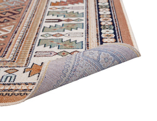 Sonoma Gypsy Rust, Black, Ivory, Aqua Viscose Area Rug