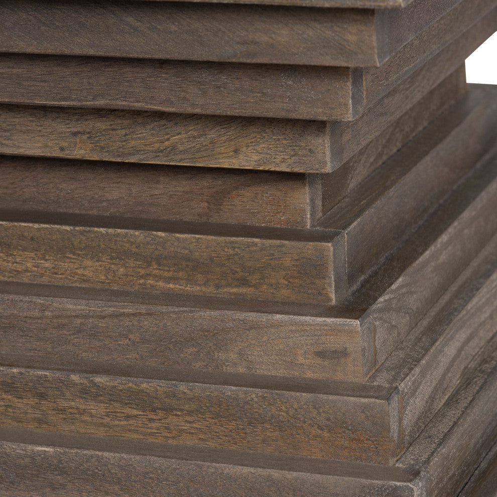 Highland Park Mango Wood End Table, Brown