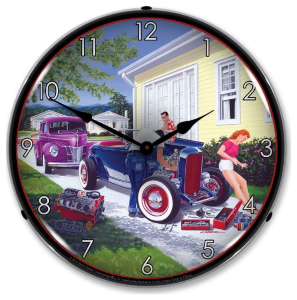 MGL1209406 Shade Tree Mechanic Clock