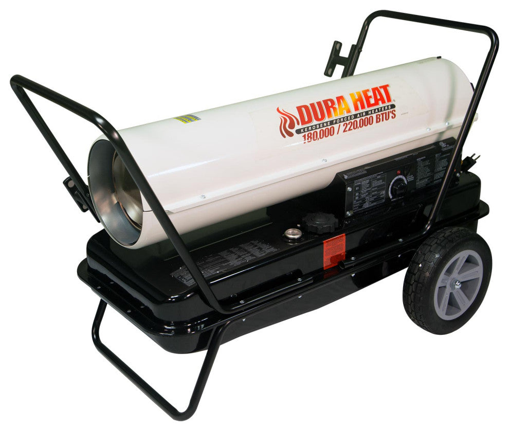 Dura Heat 180K-220K BTU Kerosene Forced Air Heater, Outdoor/Indoor Use -DFA220CV