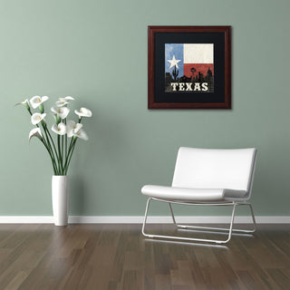 'Texas' Matted Framed Canvas Art by Moira Hershey