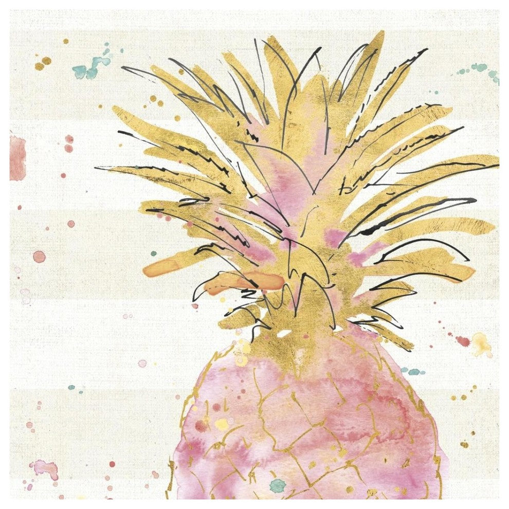 "Flamingo Fever V" Digital Paper Print by Anne Tavoletti, 38"x38"