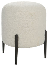 Uttermost Arles White Shearling ottoman