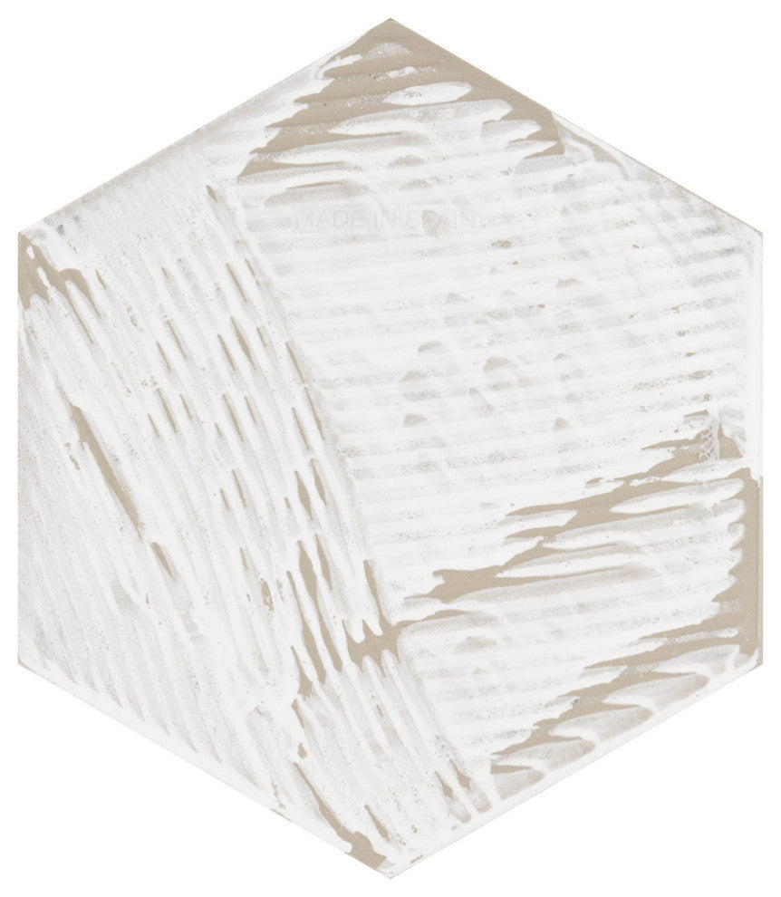 Stella Hex Silver Porcelain Floor and Wall Tile