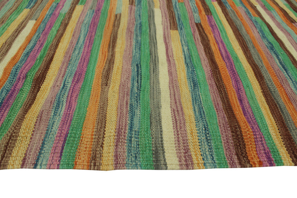 Winchester Kilim Anwaar Charcoal/Beige Rug, 4'10x6'6