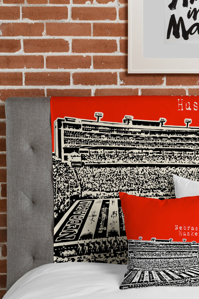 Deny Designs Bird Ave Nebraska Huskers Red Tapestry