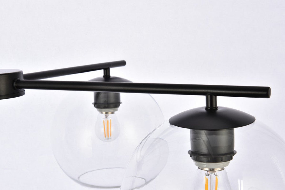 Orlando 4-Light Black Pendant