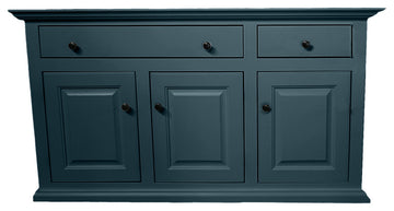 60" Traditional Sideboard Buffet, Smokey Blue