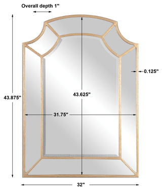 Uttermost Francoli Gold Arch Mirror