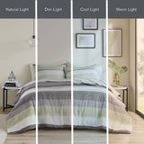 Madison Park Essentials Jaxon Stripe Comforter Set With Bed Sheets