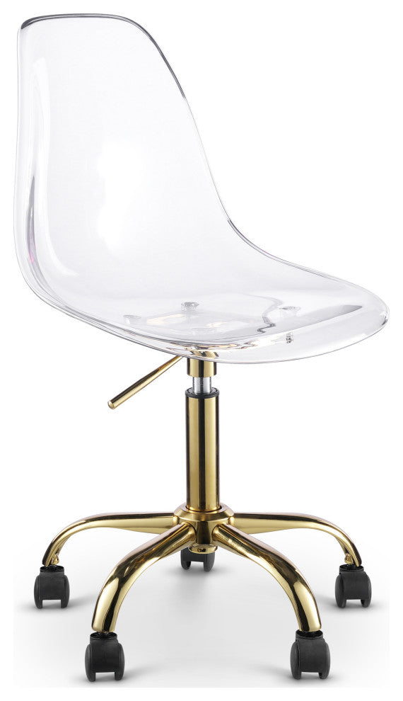 Clarion Office Chair, Gold