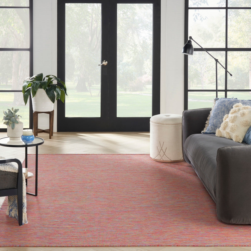 Positano Contemporary Area Rug, Rainbow, 7'x10'