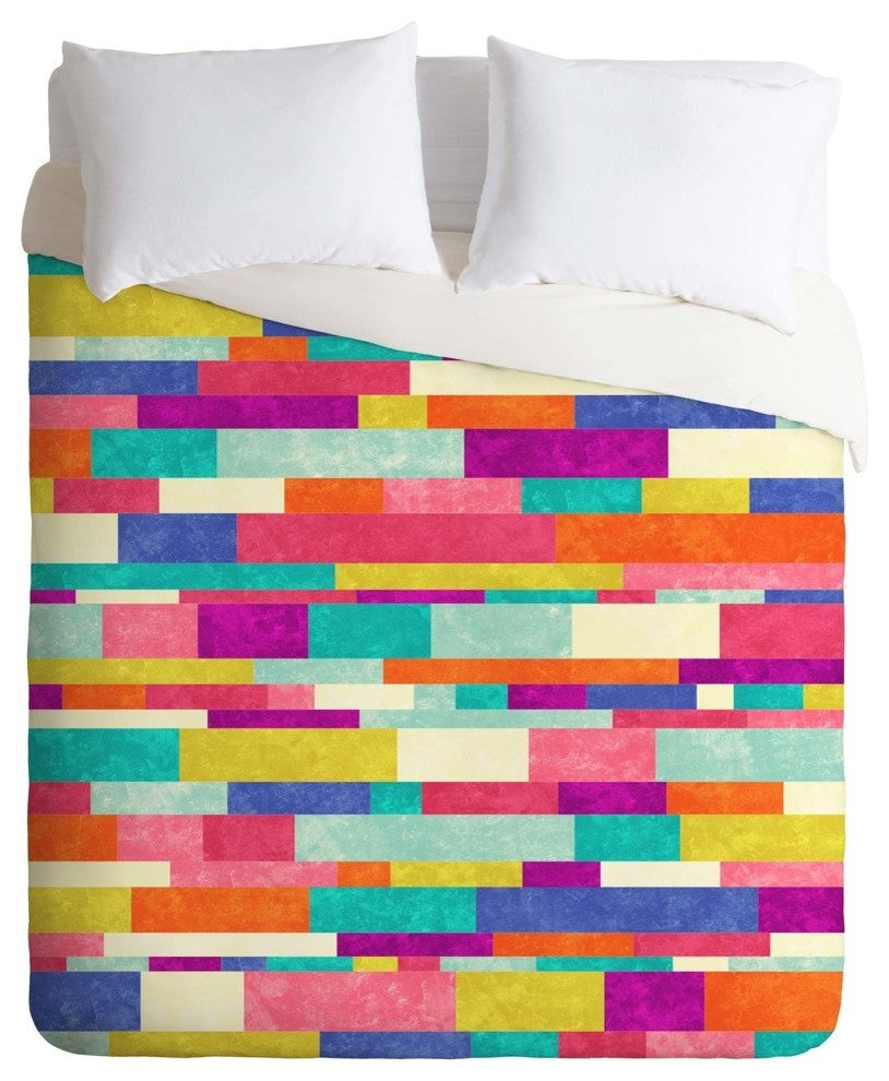 Deny Designs Jacqueline Maldonado Happy Go Lucky 1 Duvet Cover - Lightweight