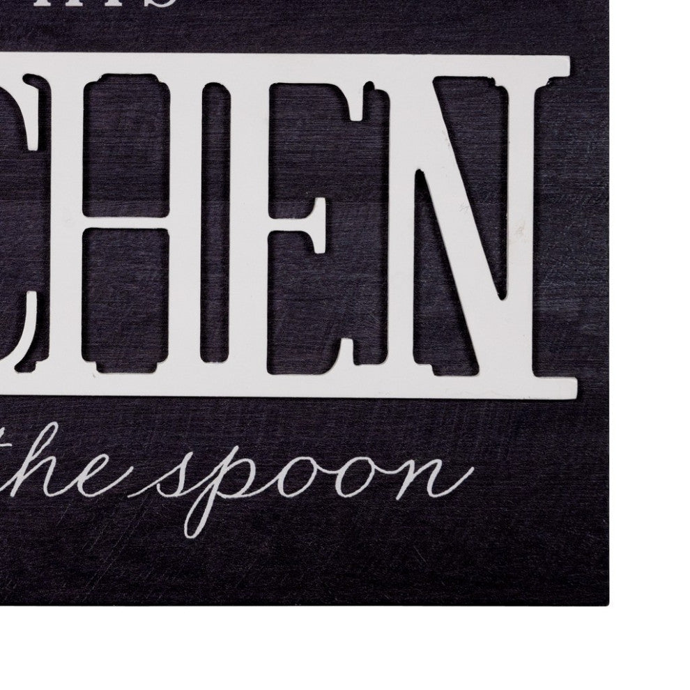In This Kitchen We Lick The Spoon Wall Art