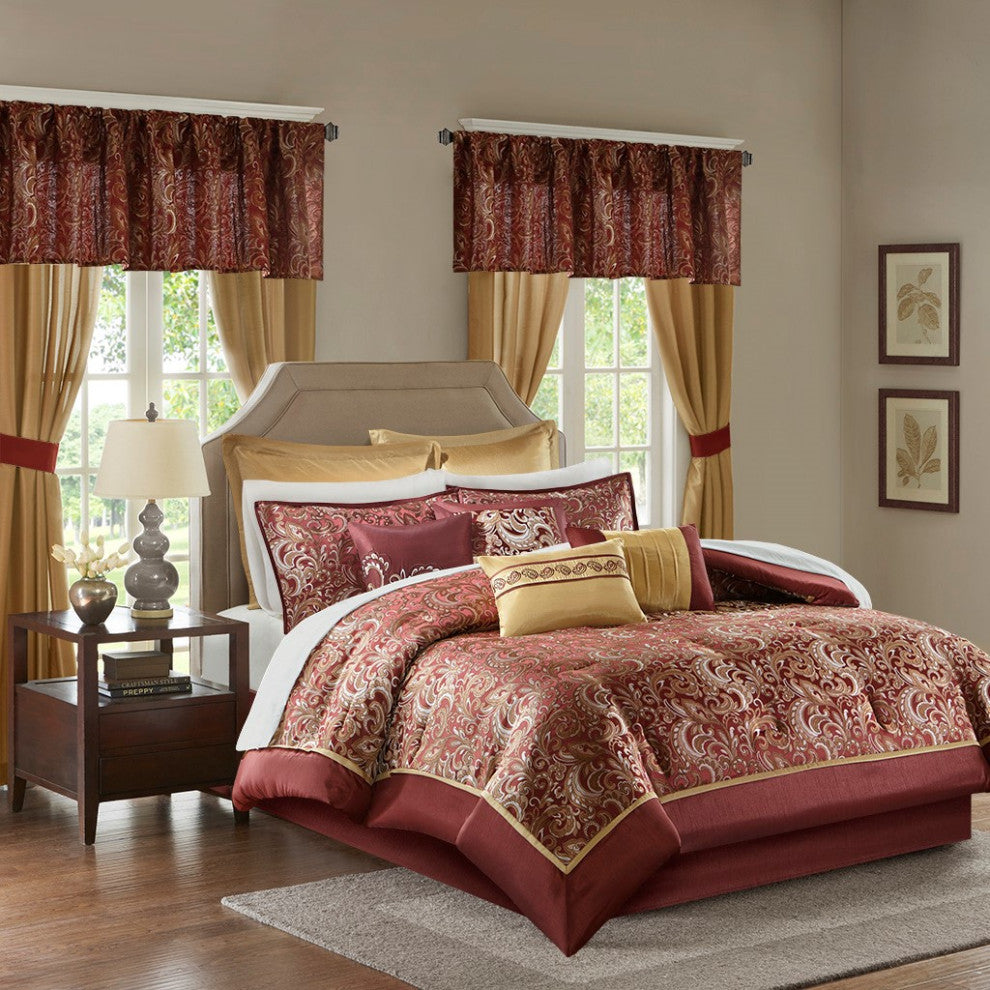Madison Park Essentials Brystol 24-Piece Traditional Room-in-a-bag Set