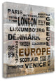 "Europe" By Alicia Soave, Giclee Print on Gallery Wrap Canvas, Ready to Hang