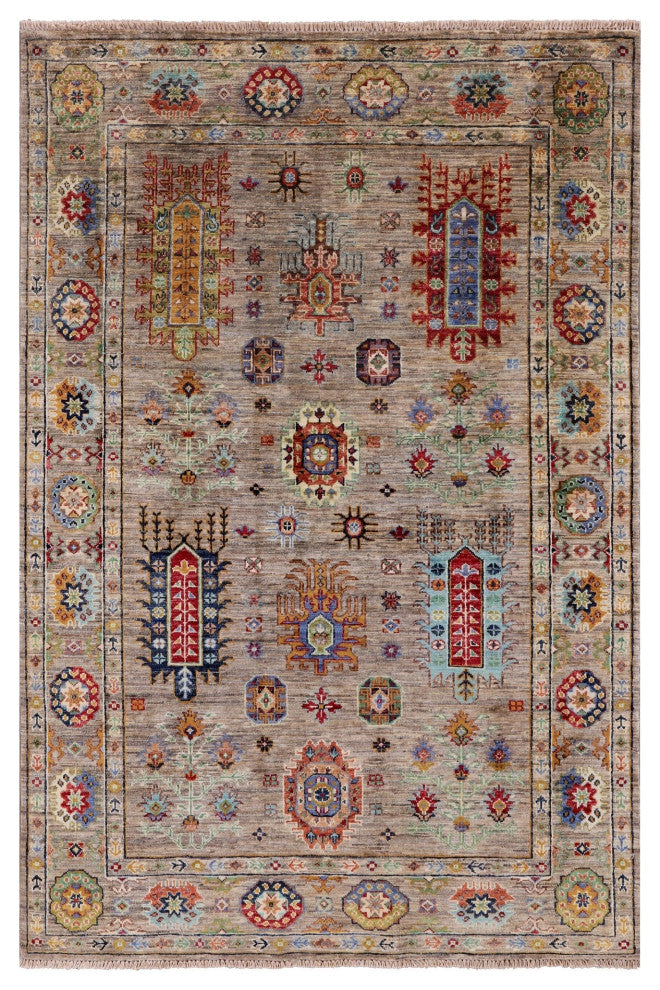 3' 9" X 5' 9" Persian Handmade Wool Rug - Q12355