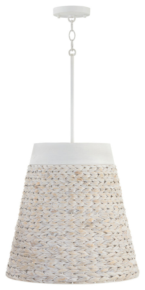 Capital Lighting, 343941HW, 18"Wx18"H 4-Light Medium Pendant