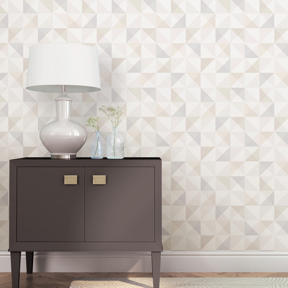 Katsu Light Brown Grasscloth Wallpaper Bolt