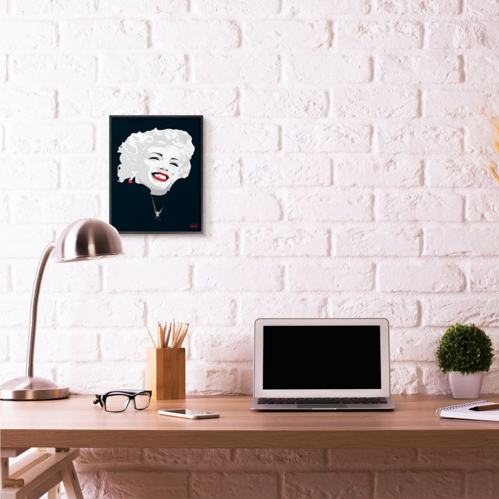 Stupell Industries Abstract Marilyn Portrait Vintage Movie Star, 11 x 14