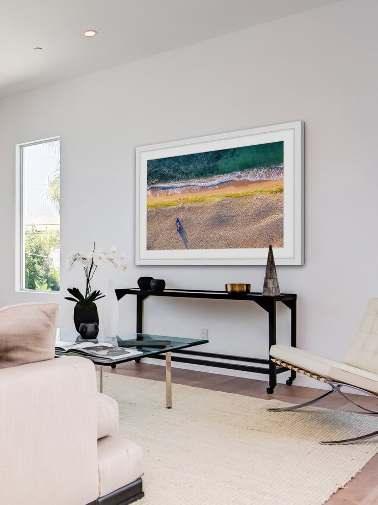 "One Canoe" Framed Painting Print