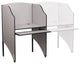 Starter Study Carrel in Nebula Grey Finish